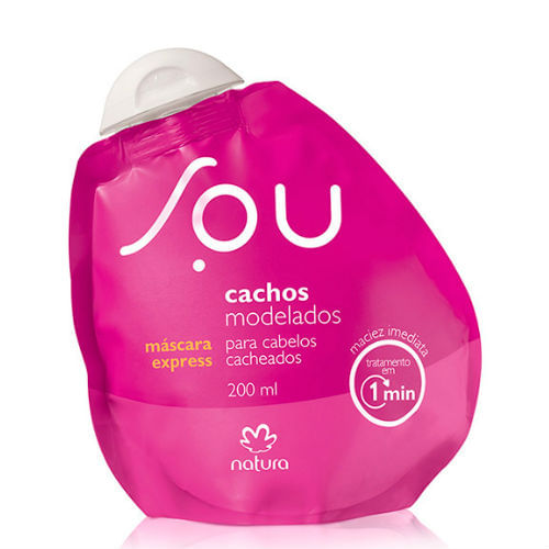 Mascara-de-Tratamento-Express-Natura-Sou-Cachos-Modelados-200ml Mascara-de-Tratamento-Express-Natura-Sou-Cachos-Modelados-200ml