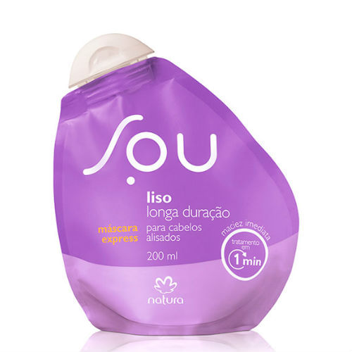 Mascara-de-Tratamento-Express-Natura-Sou-Liso-Longa-Duracao-200ml Mascara-de-Tratamento-Express-Natura-Sou-Liso-Longa-Duracao-200ml