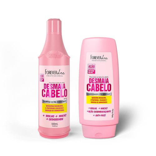 Kit Shampoo e Condicionador Desmaia Cabelo Forever Liss U
