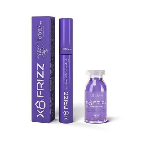 Kit Modelador de Fios e Ampola Capilar Xô Frizz Forever Liss U