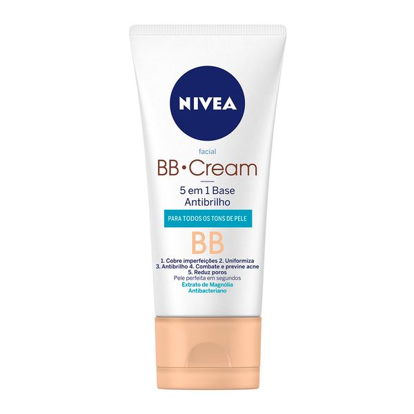BB Cream Nivea 5 em 1 Base Antibrilho 53g