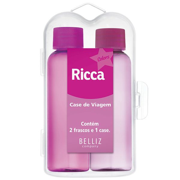 Kit de Viagem Ricca 2 Frascos Colors