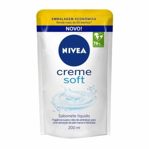 Nivea Creme Soft Refil Sabonete Líquido 200ml