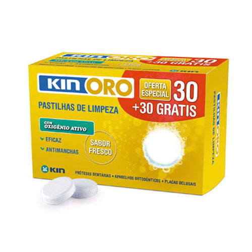 Pastilhas de Limpeza KIN Oro 30 Unidades