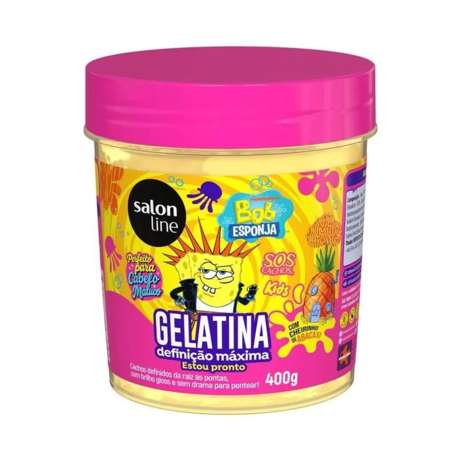 GELATINA SALON LINE BOB ESPONJA 400G