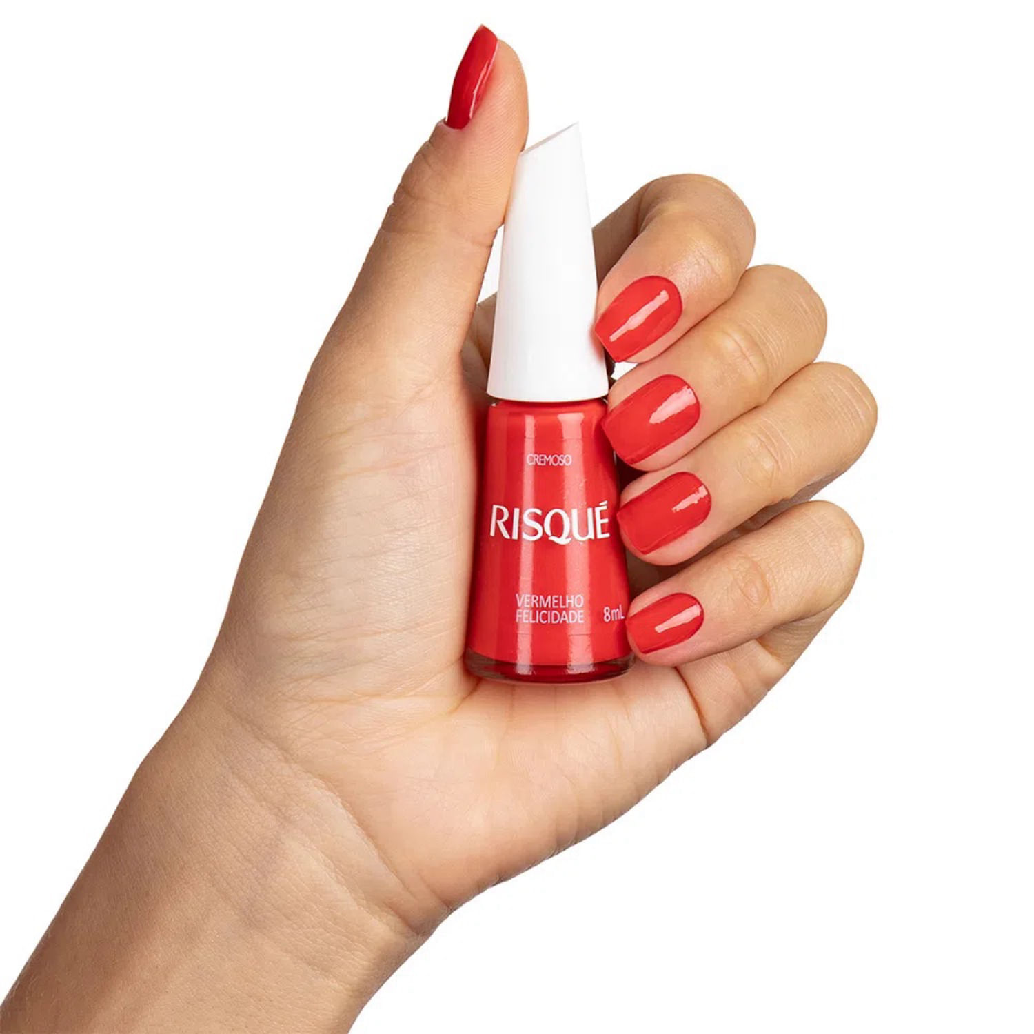 Esmalte Risque Vermelho 8ml Felicidades