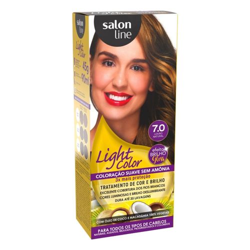 Coloração Suave Light Color Salon Line 7.0 Louro Natural