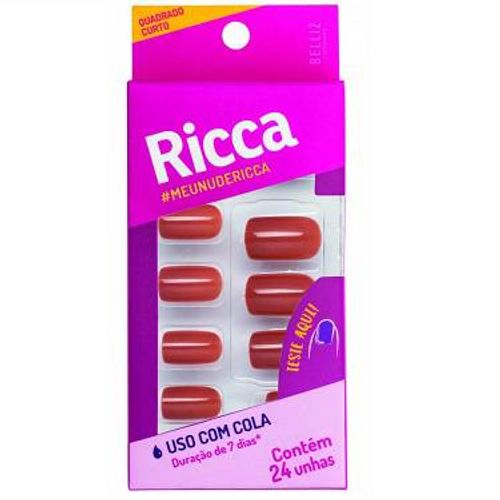 Unhas Postiças Ricca Nude Ref:1958