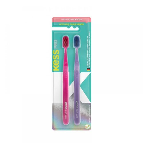 KESS PACK ESCOVAS DENTAIS PRO EXTRA MACIAS (2 UNIDADES)