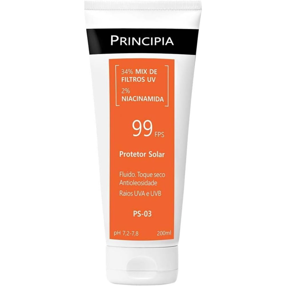 Protetor Solar Principia PS-03 FPS99 Com 200ml