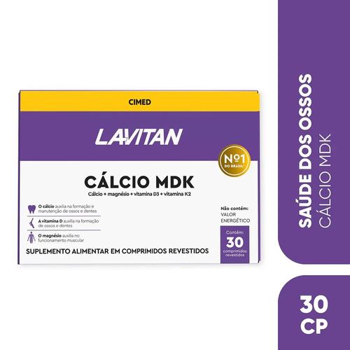 Lavitan Cálcio Mdk - 30 Cpr