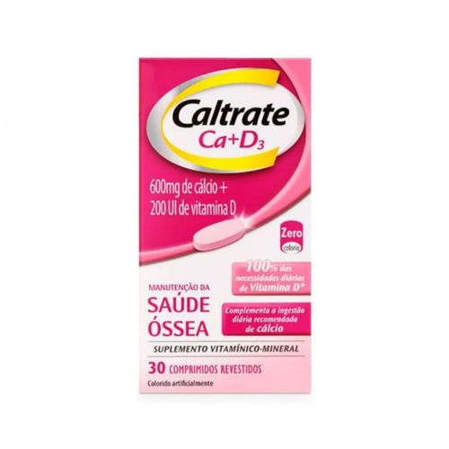 Caltrate Suplemento Cálcio e Vitamina D 600 + D200UI 30cp