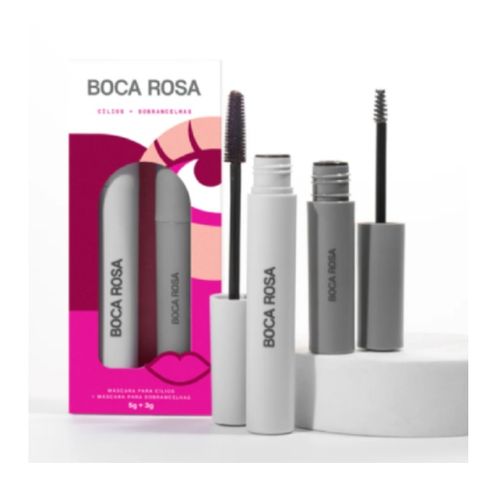 Boca Rosa Máscara Cílios Natural + Sobrancelhas
