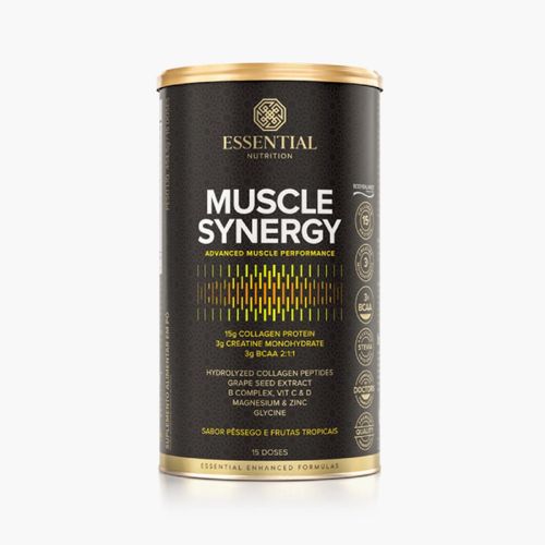 Muscle Synergy Pêssego e Frutas Tropicais Essential Nutrition 454,5g