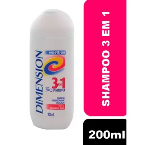 Shampoo Dimension 3 Em1 Anticaspa Seco 200ml