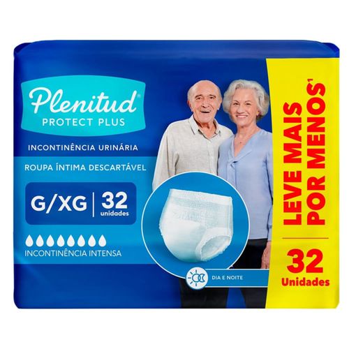 Roupa Íntima Plenitud Plus G/XG 32 Unidades