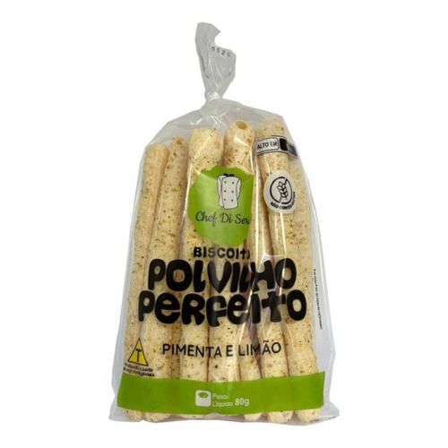 Biscoito de Polvilho Pimenta e Limão Chef di Serio 80g