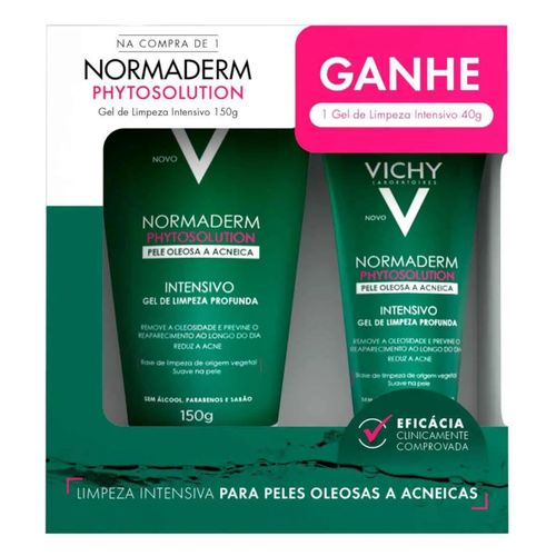 Kit Normaderm Phytosolution Vichy Gel Limpeza 150gr + 40gr