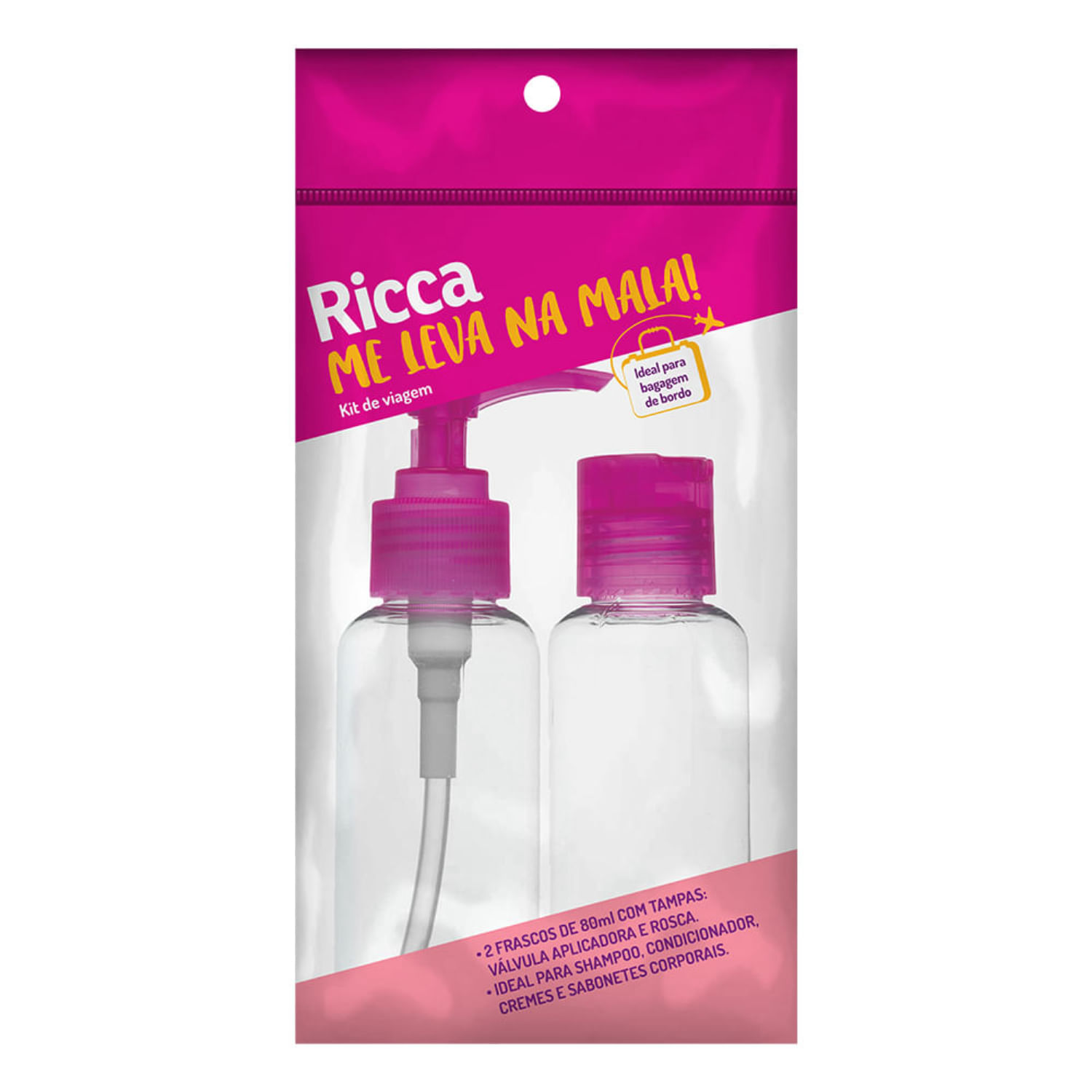 KIT RICCA DE VIAGEM C/2 FRASCOS