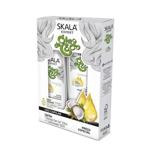 Kit Shampoo e Condicionador Óleo De Coco Skala 325ml