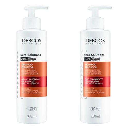 Kit com 2 Unidades de Shampoo Vichy Dercos Kera Solution 300mL
