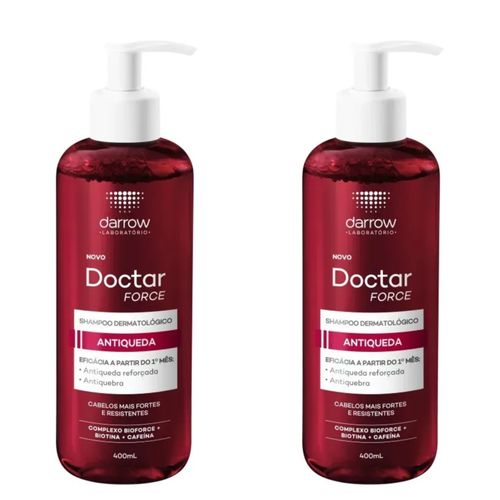 Kit com 2 Unidades de Shampoo Antiqueda Doctar Force 400ml Darrow