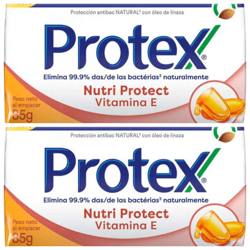 Kit com 2 Unidades de Sabonete Barra Protex Vitamina E 85g