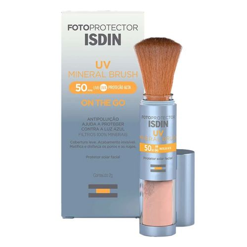Kit com 2 Unidades de Protetor Solar Isdin Uv Mineral Brush FPS50 2gr