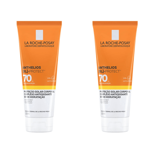 Kit com 2 Unidades de Protetor Solar Corporal La Roche-Posay Anthelios XL FPS 70 200ml