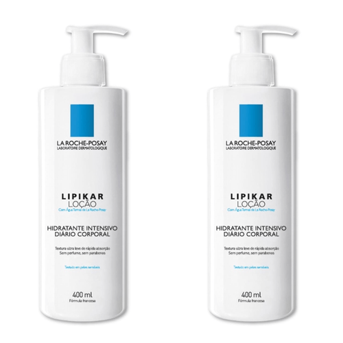 Kit com 2 Unidades de Lipikar Loção Hidratante Corporal La Roche-Posay 400ml