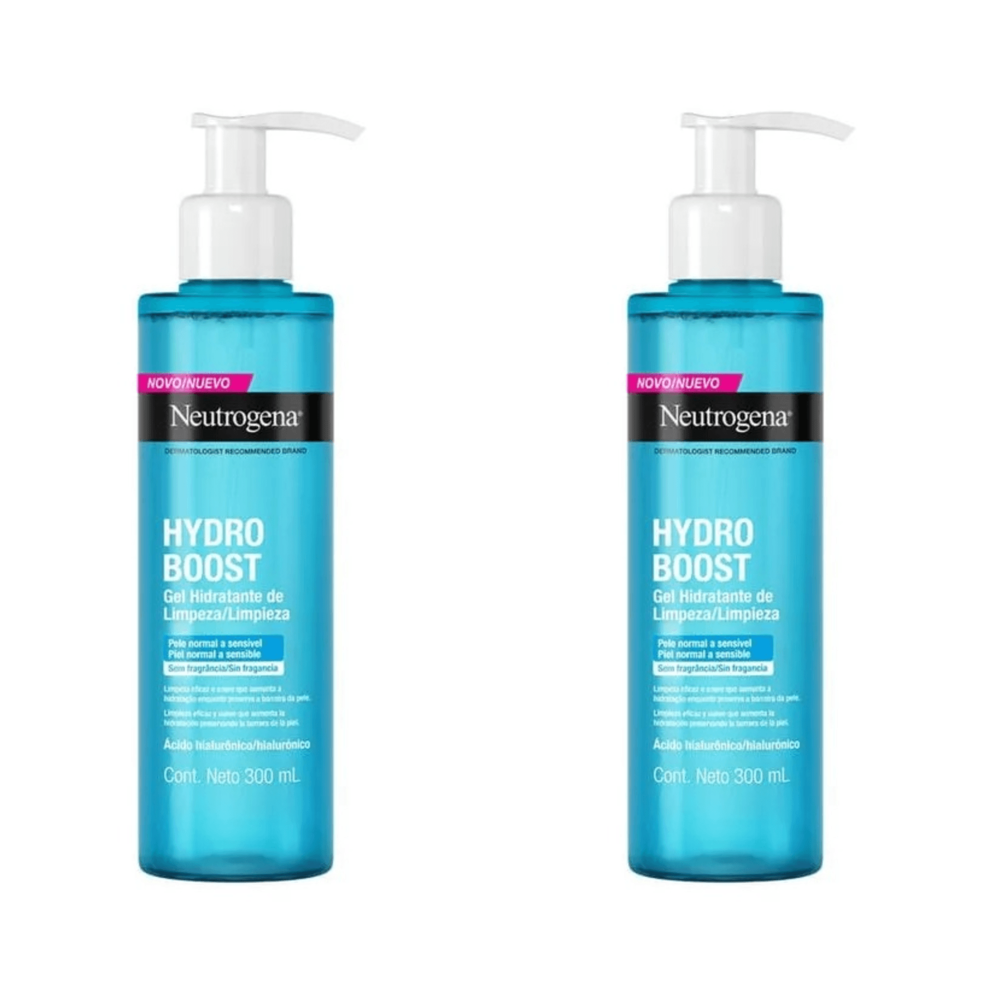 Kit com 2 Unidades de Gel Facial Neutrogena Hydro Boost 300ml