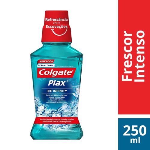 Kit com 2 Unidades de Enxaguante Bucal Colgate Plax Ice Infinity 250ml