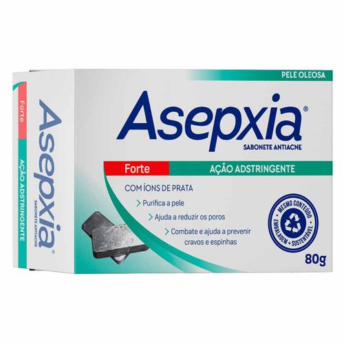 Kit com 2 Unidades de Asepxia Sabonete Forte 80g