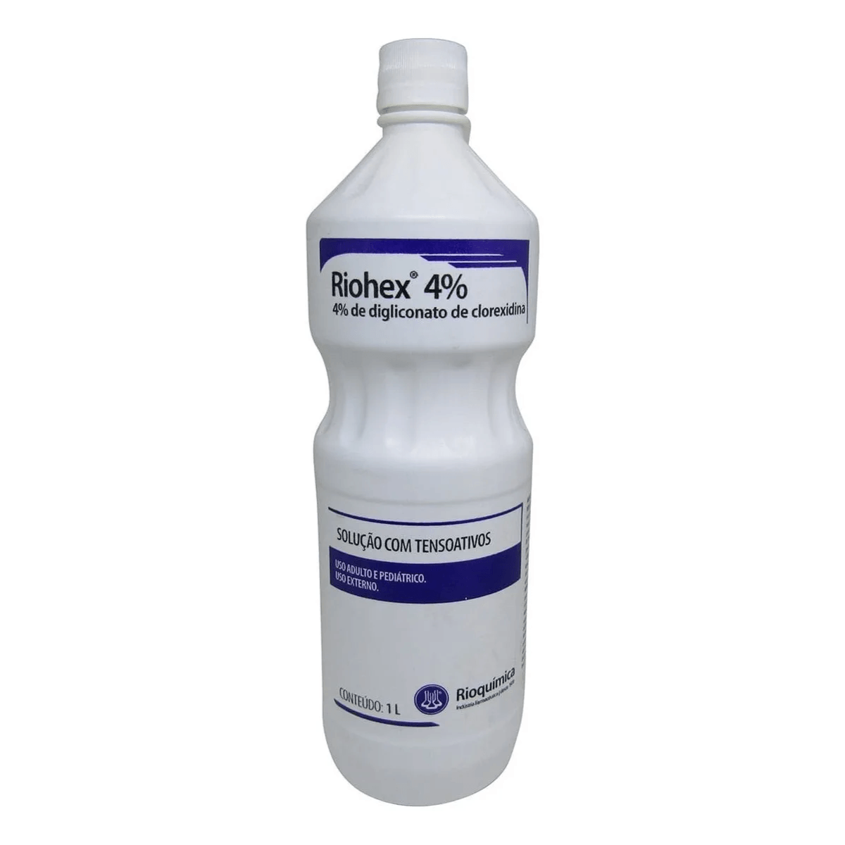 RIOHEX 4%  CLOREXIDINA COM TENSOATIVO 1L  RIOQUIMICA