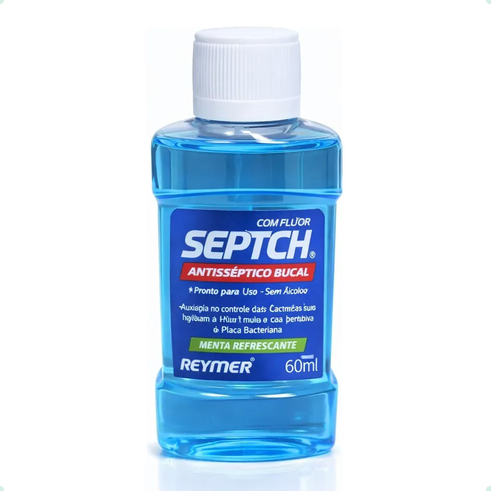 Enxaguante Bucal Setpch Com Flúor 60ml Sem Álcool Reymer