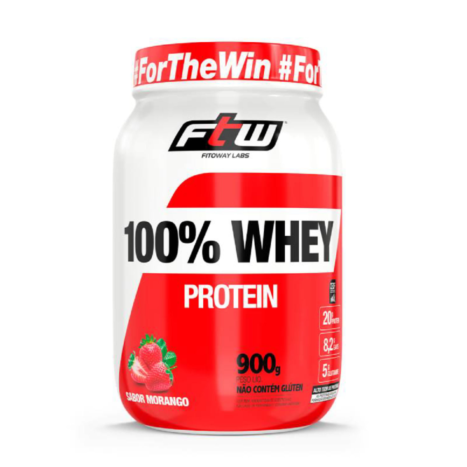 100% WHEY FEMINY S/MORANGO 900G