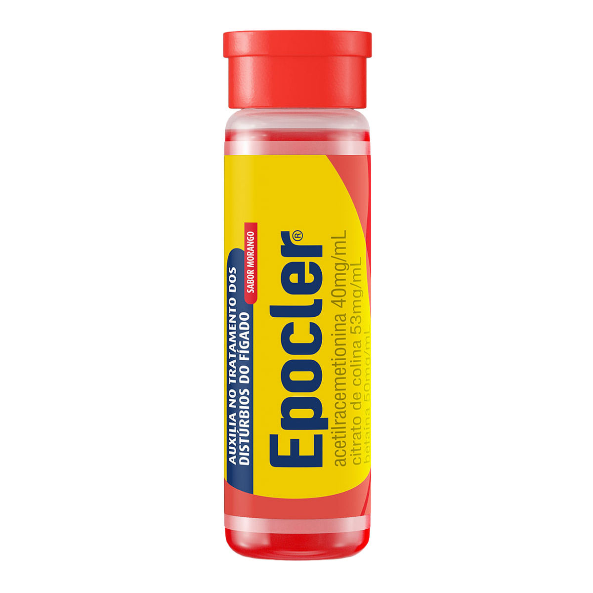 Hepatoprotetor Epocler Sabor Morango Flaconetes 10ml