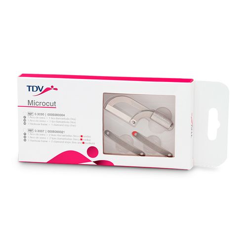 Kit Arco de Serra Tiras de Lixas Fina e Média Microcut Tdv