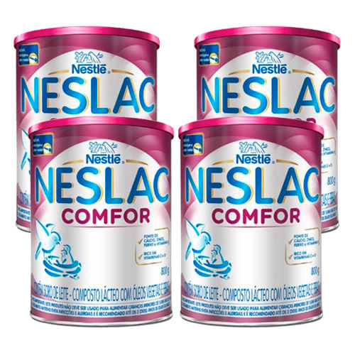 Kit-Formula-Infantil-Neslac-Comfor-Lata-800g-4-Unidades-Drogaria-SP-9002085