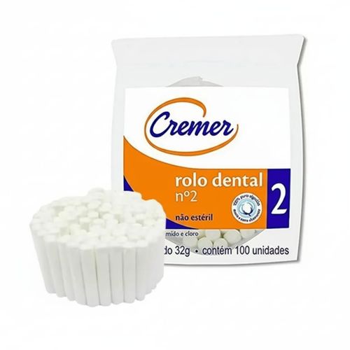 ROLO DENTAL 2 CREMER PACOTE COM 100UN