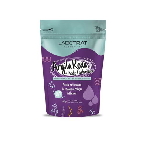 Argila 100g Labotrat Roxa c/ Ácido Hialurônico