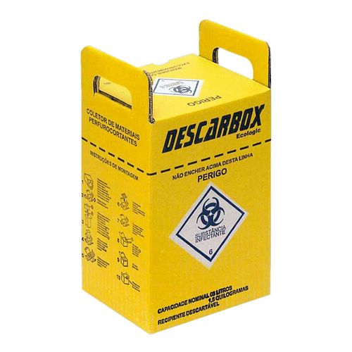 Caixa Coletora Para Material Perfurocortante Ecologic Descarbox 1,5L