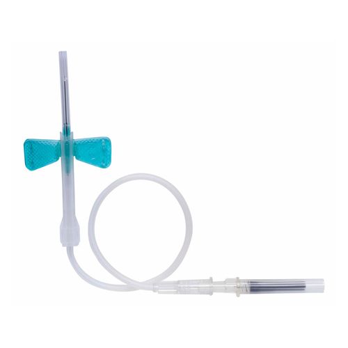 Scalp Descartável Luer Lock Infusão Intravenosa Un. Uniqmed 23G