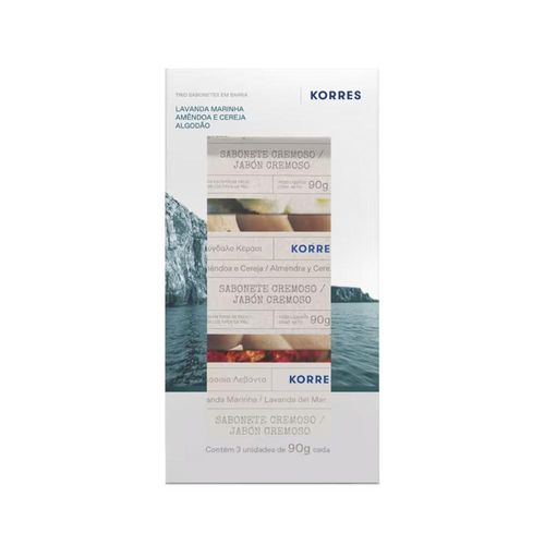 Kit Korres Rhodes Island Sabonetes em Barra (3 Produtos)