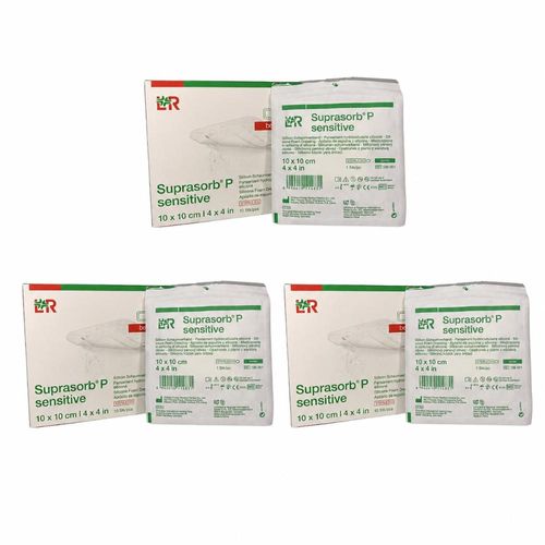 10 Kit Suprasorb P Sensitive Border Esp  10X10cm