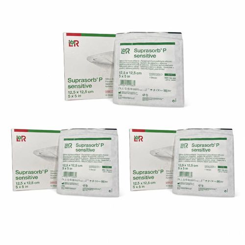 3 Kit Suprasorb P Sensitive Border Esp Silic 12,X12,5