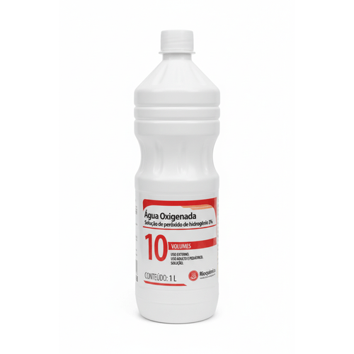 Água Oxigenada 10 Vol. Rioquimica Sem Tom 1 L Cabelo/limpeza Descolorante