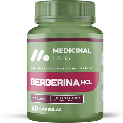 BERBERINA HCL 1500MG 60 CAPSULAS - MEDICINAL LABS