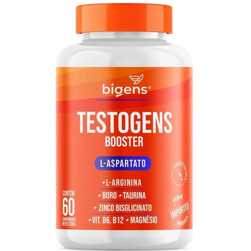 TESTOGENS BOOSTER L-ASPARTATO L- ARGININA 60 TABLETES BIGENS