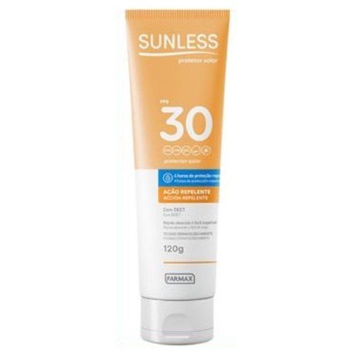 PROTETOR SOLAR SUNLESS ACAO REPELENTE COM DEET FPS30 120G